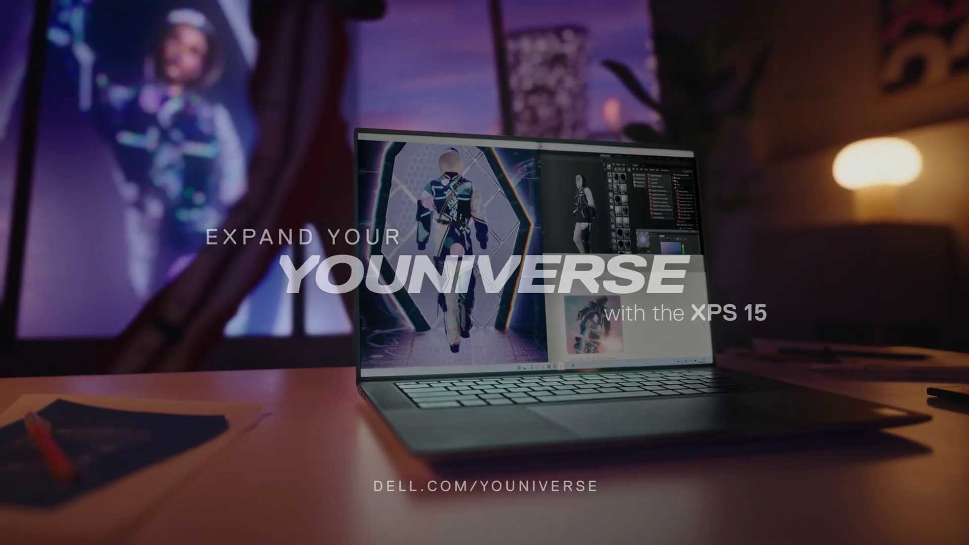 Dell — Expand Your Youniverse ft. Stephy Fung — Realtime Supervisor / Virtual Production Supervisor · VFX & compositing by Carlos Yau